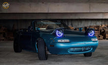 Load image into Gallery viewer, Oracle Pre-Installed Lights 7 IN. Sealed Beam - Blue Halo SEE WARRANTY Headlights ORACLE Lighting