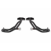 Load image into Gallery viewer, BMR 10-14 Ford Mustang Adj. Lower A-Arms w/ Delrin/Rod End / 19mm Tall Ball Joint - Black Hammertone Control Arms BMR Suspension