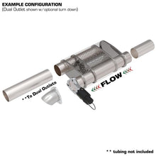 Load image into Gallery viewer, QTP 3in Weld-On 304SS Screamer Muffler w/Bolt-On QTEC Electric Cutout Muffler QTP