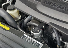 Load image into Gallery viewer, J&L 16-24 Nissan Titan 5.6L Passenger Side Oil Separator 3.0 - Clear Anodized Oil Separators J&L