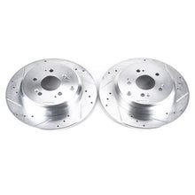 Load image into Gallery viewer, Power Stop 07-13 Acura MDX Rear Evolution Drilled & Slotted Rotors - Pair Brake Rotors - Slot & Drilled PowerStop