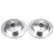 Load image into Gallery viewer, Power Stop 03-12 Infiniti FX35 Rear Evolution Drilled & Slotted Rotors - Pair Brake Rotors - Slot & Drilled PowerStop
