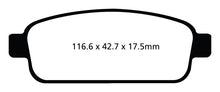 Load image into Gallery viewer, EBC 13+ Buick Encore 1.4 Turbo Yellowstuff Rear Brake Pads Brake Pads - Performance EBC