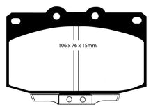 Load image into Gallery viewer, EBC 86-89 Mazda RX7 2.4 (1.3 Rotary)(Vented Rear Rotors) Redstuff Front Brake Pads Brake Pads - Performance EBC
