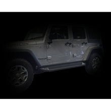 Load image into Gallery viewer, DV8 Offroad 07-18 Jeep Wrangler JK Plated Steel Rock Slider Steps - Matte Black (4 Door Only) Side Steps DV8 Offroad