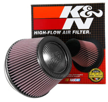 Load image into Gallery viewer, K&N Universal CarbonFiber Filter 6in Flange / 7-1/2in OD-B / 5-1/8in OD-T / 5in H Air Filters - Universal Fit K&N Engineering