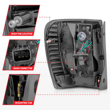 Load image into Gallery viewer, ANZO 1999-2004 Jeep Grand Cherokee LED Tail Lights w/ Light Bar Black Housing Clear Lens Tail Lights ANZO