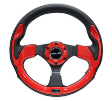 Load image into Gallery viewer, NRG Reinforced Steering Wheel (320mm) Blk w/Red Trim & 5mm 3-Spoke Steering Wheels NRG
