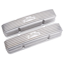 Load image into Gallery viewer, Edelbrock Valve Cover Classic Series Chevrolet 1959-1986 262-400 CI V8 w/ o Breather Holes Satin Valve Covers Edelbrock