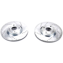 Load image into Gallery viewer, Power Stop 17-19 Fiat 124 Spider Front Evolution Drilled & Slotted Rotors - Pair Brake Rotors - Slot & Drilled PowerStop