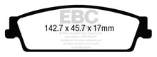 Load image into Gallery viewer, EBC 15+ Cadillac Escalade 6.2 2WD Yellowstuff Rear Brake Pads Brake Pads - Performance EBC