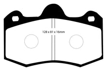Load image into Gallery viewer, EBC 11+ Mclaren MP4-12C 3.8 Twin Turbo Yellowstuff Rear Brake Pads Brake Pads - Performance EBC