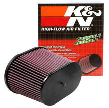 Load image into Gallery viewer, K&N Universal Air Filter - Oval Straight - 3.688in Flange ID x 10.25in Base O/S Length x 7.875in H Air Filters - Universal Fit K&N Engineering