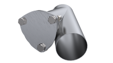 Load image into Gallery viewer, QTP 3.5in Weld-On QTEC Exhaust Cutout Y-Pipe Y Pipes QTP