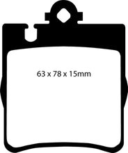 Load image into Gallery viewer, EBC 03 Mercedes-Benz C230 (W203) 2.3 Sport Redstuff Rear Brake Pads Brake Pads - Performance EBC