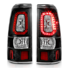 Load image into Gallery viewer, ANZO 1999-2002 Chevy Silverado 1500 LED Taillights Plank Style Black w/Clear Lens Tail Lights ANZO