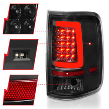 Load image into Gallery viewer, ANZO 2004-2006 Ford F-150 LED Tail Lights w/ Light Bar Black Housing Clear Lens Tail Lights ANZO
