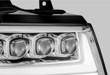 Load image into Gallery viewer, AlphaRex 07-13 Chevy Avalanche NOVA LED Proj Headlights Plank Style Design Chrome w/Activ Light/DRL Headlights AlphaRex