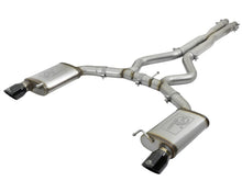 Load image into Gallery viewer, aFe MACHForce XP 3in 304 SS Cat-Back Exhausts w/ Black Tips 15-17 Ford Mustang GT V8-5.0L/V6-3.7L Catback aFe