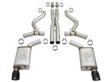 Load image into Gallery viewer, aFe MACHForce XP 3in 304 SS Cat-Back Exhausts w/ Black Tips 15-17 Ford Mustang GT V8-5.0L/V6-3.7L Catback aFe