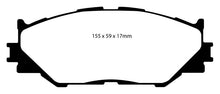 Load image into Gallery viewer, EBC 06-08 Lexus IS250 2.5 Yellowstuff Front Brake Pads Brake Pads - Performance EBC