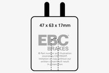 Load image into Gallery viewer, EBC 59-65 Aston Martin DB4 3.7 Vantage Yellowstuff Front Brake Pads Brake Pads - Performance EBC
