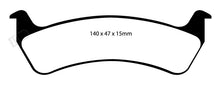 Load image into Gallery viewer, EBC 92-94 Jeep Grand Cherokee 4.0 Greenstuff Rear Brake Pads Brake Pads - Performance EBC