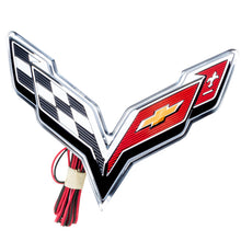 Load image into Gallery viewer, Oracle Corvette C7 Rear Illuminated Emblem - Dual Intensity - Amber SEE WARRANTY Light Accessories and Wiring ORACLE Lighting