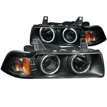 Load image into Gallery viewer, ANZO 1992-1998 BMW 3 Series E36 Projector Headlights w/ Halo Black (CCFL) G2 Headlights ANZO