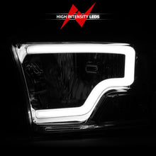 Load image into Gallery viewer, ANZO 2009-2018 Dodge Ram 1500/ 2500/ 3500 Crystal Headlights w/ Light Bar Chrome Housing Headlights ANZO