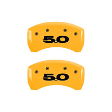 Load image into Gallery viewer, MGP Rear set 2 Caliper Covers Engraved Rear 50 Yellow finish black ch Caliper Covers MGP