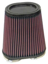 Load image into Gallery viewer, K&N Universal Rubber Filter Dual Flange Oval Tprd 3.75in Base O/S W x 3.438in Top O/S W x 6.75in H Air Filters - Universal Fit K&N Engineering