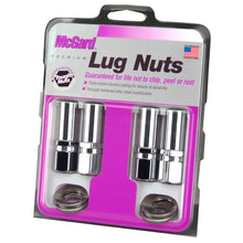 Load image into Gallery viewer, McGard Hex Lug Nut (Drag Racing X-Long Shank) 1/2-20 / 13/16 Hex / 2.475in. Length (4-Pack) - Chrome Lug Nuts McGard