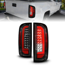Load image into Gallery viewer, ANZO 15-21 GMC Canyon Full LED Taillights w/ Red Lightbar Black Housing/Clear Lens Tail Lights ANZO