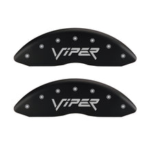 Load image into Gallery viewer, MGP 4 Caliper Covers Engraved Front & Rear Gen 2/Viper Red finish silver ch Caliper Covers MGP