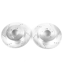 Load image into Gallery viewer, Power Stop 2008 Mitsubishi Lancer Rear Evolution Drilled & Slotted Rotors - Pair Brake Rotors - Slot & Drilled PowerStop