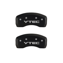 Load image into Gallery viewer, MGP 4 Caliper Covers Engraved Front & Rear Vtech Red finish silver ch Caliper Covers MGP