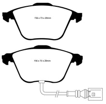Load image into Gallery viewer, EBC 08-11 Volkswagen CC 3.6 Greenstuff Front Brake Pads Brake Pads - Performance EBC