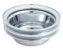 Load image into Gallery viewer, Spectre SB Chevy (w/Long Water Pump) Double Lower Groove Crankshaft Pulley - Chrome Pulleys - Crank, Underdrive Spectre