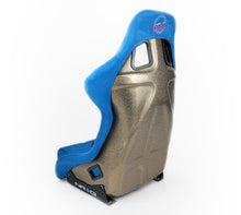 Load image into Gallery viewer, NRG FRP Bucket Seat ULTRA Edition - Large (Blue Alcantara/Gold Glitter Back) Race Seats NRG