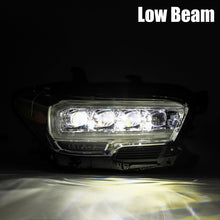Load image into Gallery viewer, AlphaRex 16-20 Toyota Tacoma NOVA LED Projector Headlights Plank Style Black w/Activation Light Headlights AlphaRex