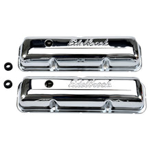Load image into Gallery viewer, Edelbrock Valve Cover Signature Series Ford 1958-1976 FE V8 Chrome Valve Covers Edelbrock