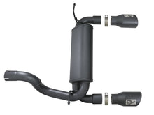 Load image into Gallery viewer, aFe Rebel Series 2.5in 409 SS Axle-Back Exhaust w/ Black Tips 2018+ Jeep Wrangler (JL) V6 3.6L Axle Back aFe