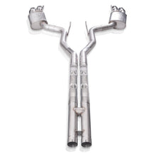 Load image into Gallery viewer, Stainless Works 18+ Ford Mustang GT 3in Legend 304SS Catback w/ H-Pipe Quad Polished Tips (No Valve) Catback Stainless Works