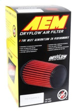 Load image into Gallery viewer, AEM Induction AEM21-2047DK AEM Dryflow Conical Air Filter 5.25in Base OD / 4.75in Top OD / 7in Height