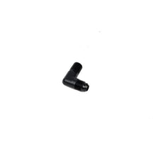 Load image into Gallery viewer, Aeromotive AER15666 Aeromotive Fitting Elbow 1/4in-MNPT to AN-06 90-Deg Black