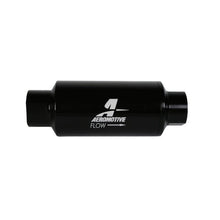 Load image into Gallery viewer, Aeromotive AER12350 Aeromotive In-Line Filter 10AN 10 Micron Microglass Element Bright-Dip Black 2in OD