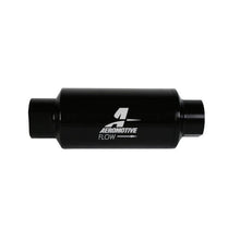 Load image into Gallery viewer, Aeromotive AER12350 Aeromotive In-Line Filter 10AN 10 Micron Microglass Element Bright-Dip Black 2in OD