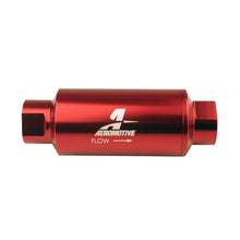 Load image into Gallery viewer, Aeromotive AER12340 Aeromotive In-Line Filter - (AN-10) 10 Micron Microglass Element Red Anodize Finish