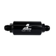 Load image into Gallery viewer, Aeromotive AER12389 Aeromotive In-Line Filter - (AN-10) 100 Micron Stainless Steel Element Black Anodize Finish